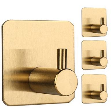 Punch-Free Strong Adhesive 304 Stainless Steel Wall Hook