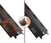 Set of 4 Burner Covers for Gas Grill, Stainless Steel, Aromatizer, 37.1x10.8cm