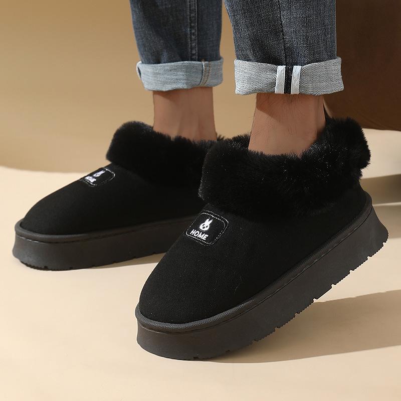 Women's Winter Slippers Platform Mini Boots Short Ankle Boots Fur Fleece Lined Sneakers House Shoes Warm Anti-Slip Outdoor Indoor Snow Boots for Women