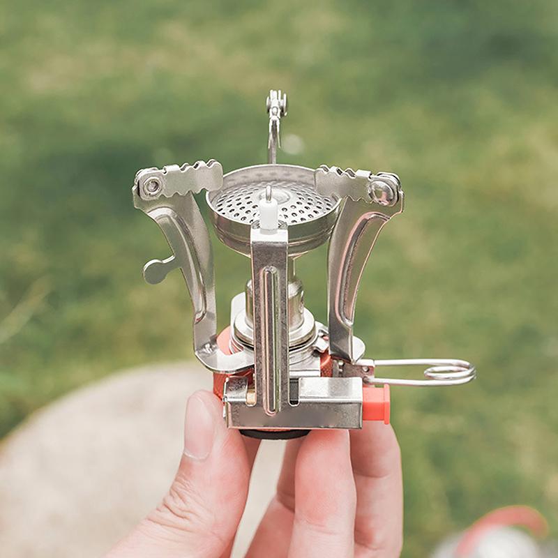 Camping Accessories Gas Cooker Portable Outdoor Camping Ultra Light Picnic Cooking Camp Stove Survival Furnace