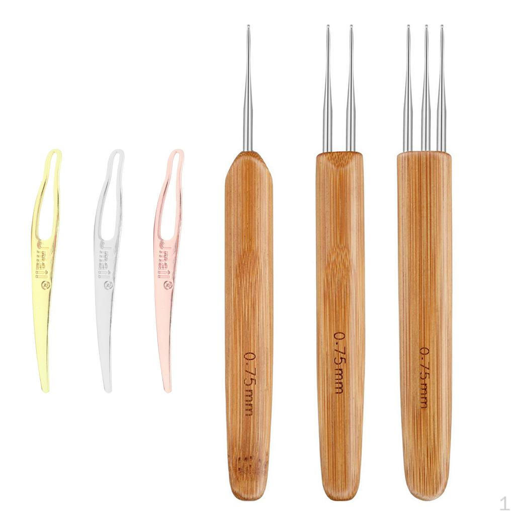 

Уход за косами с деревянной ручкой крючком 0.75mm