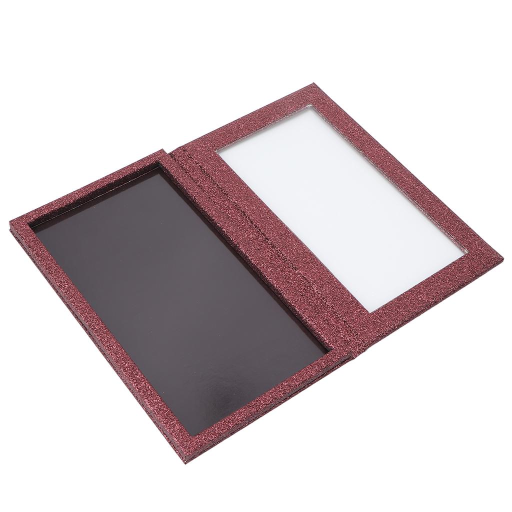 Empty Makeup Display Pans Eyeshadow Lipstick Blush Storage DIY Professional Magnetic Palette Burgundy