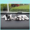 Französische Bulldogge Harz Auto Ornament Niedliches Tiermodell für Party- und Jubiläumsgeschenke