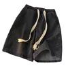 Men's American-Style Denim Shorts - Summer Casual, Loose Fit, Elastic Drawstring Waist, Vintage High Street Fashion.