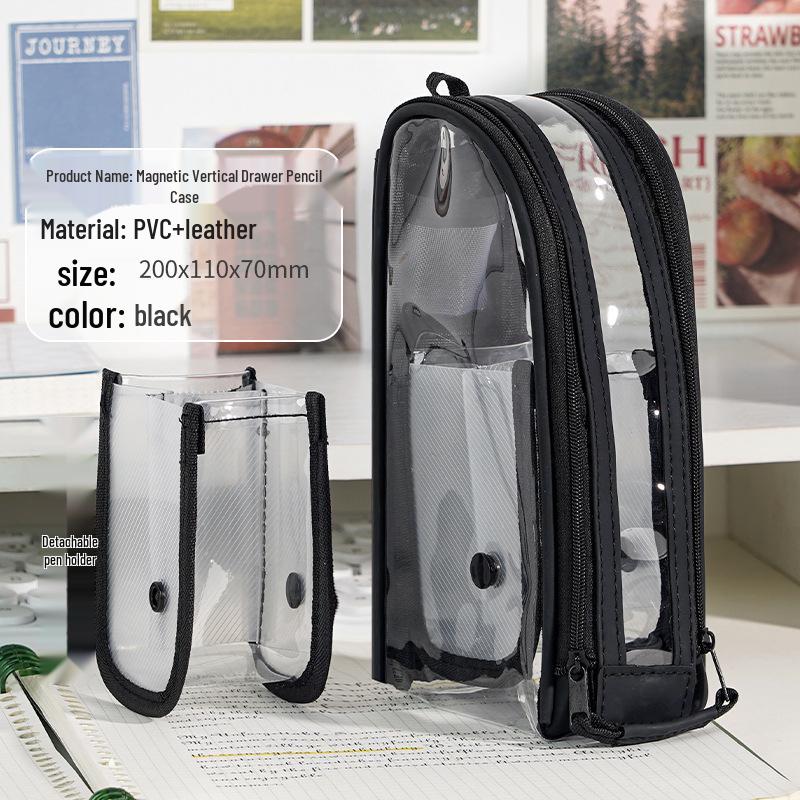 Large Capacity Multi-Functional Vertical Pen & Brush Holder