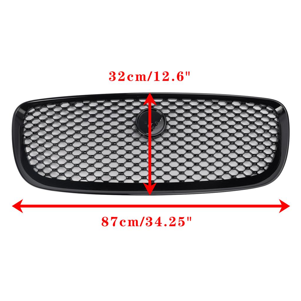 Gloss Black Front Bumper Grill Grille Fit JAGUAR F-PACE X761 2016-2020