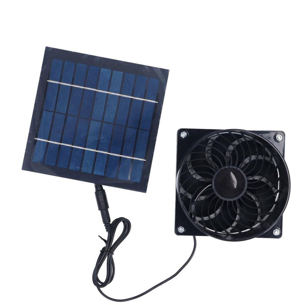 Solar Powered Exhaust Vent Fan Professional Efficient Energy Saving Solar Powered Duct Fan for Outside Attic Dog House Shed