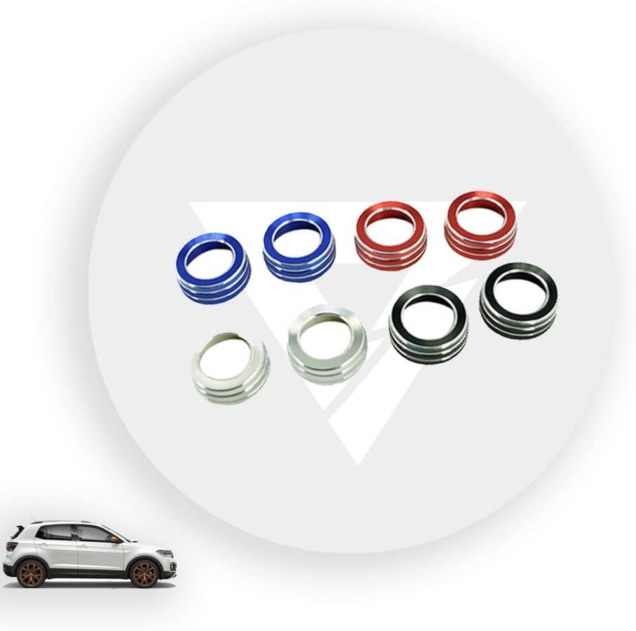 

VW t-cross tea cross custom parts accessories console dial cover красный