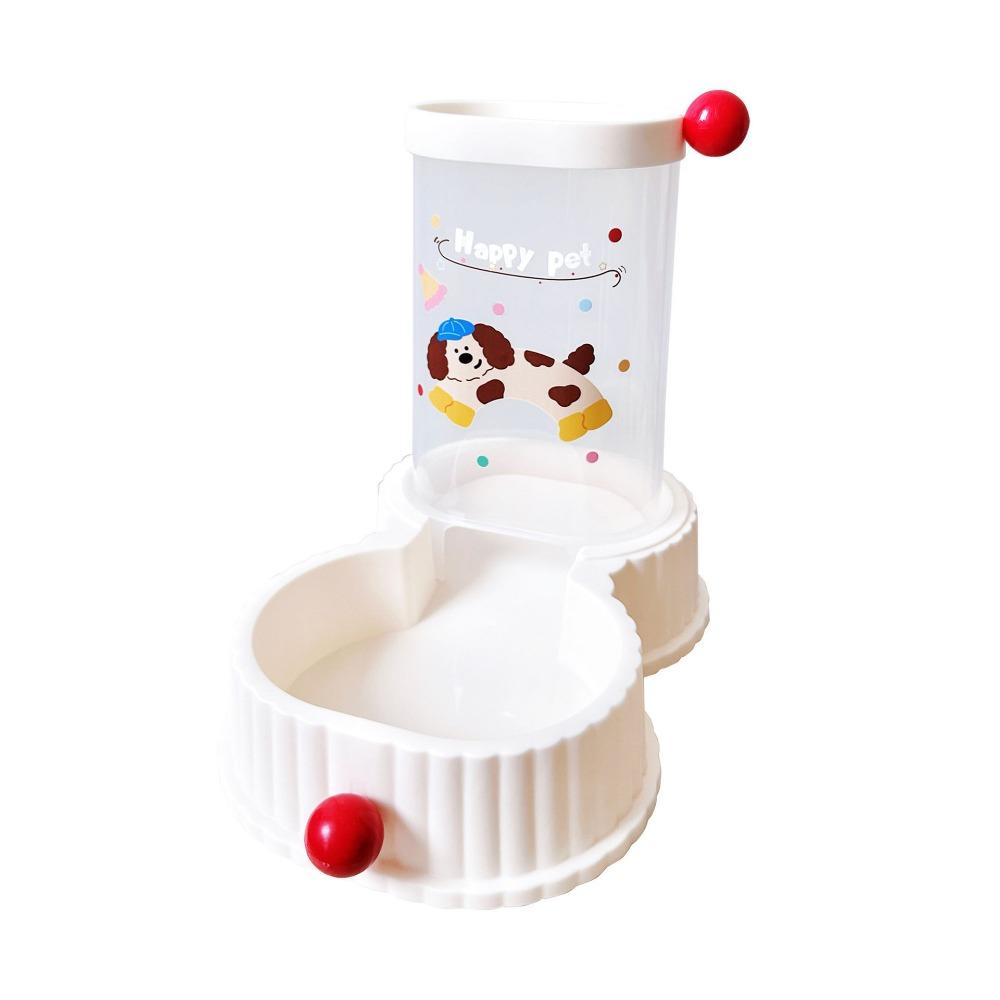 

Detachable Dog Food Dispenser Plastic Cat Drinking Bowl 2 in 1 Dog Feeding Bowls Pet Shop прозрачный