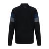 MARTINE GOLF Line Point Half Zip-Up Knit_Black (Men)