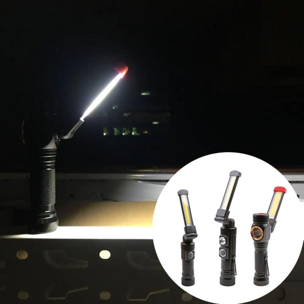 Portable Folding USB Charging COB Emergency Lamp USB Charging COB Technology Magnetic Tail Light 360° Magnetic Point