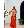 Party Wedding Wear Desigenr Saree Blouse Indian Women Ethnic Sari with Koti