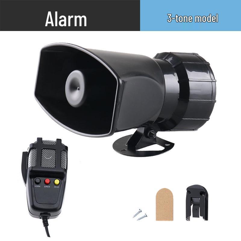 

Wireless 7-Tone Motorcycle Siren with Volume Control and Recording Feature (12V) - Model TZ-424