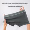 Men's Spring and Summer Simple Pure Cotton Breathable No Trace Four Corners Underwear