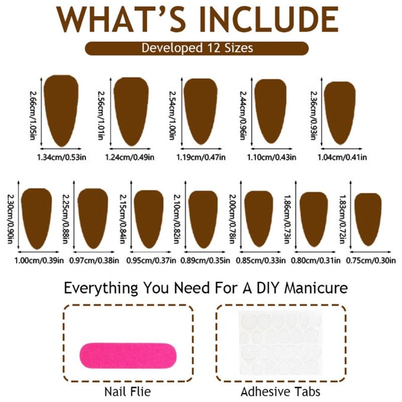 Flower Detail Press On Nail Manicure Kit With Soft Pink French Edge Design, Dot Pattern Finish and 24 Piece Multi Size Wear for Party Styling