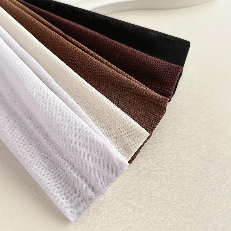 1Pc Unisex Solid Color Sweat-Absorbent, Soft, Breathable Simple Hair Tie Suitable for Fitness, Running, Yoga, High Elasticity Sports Headband