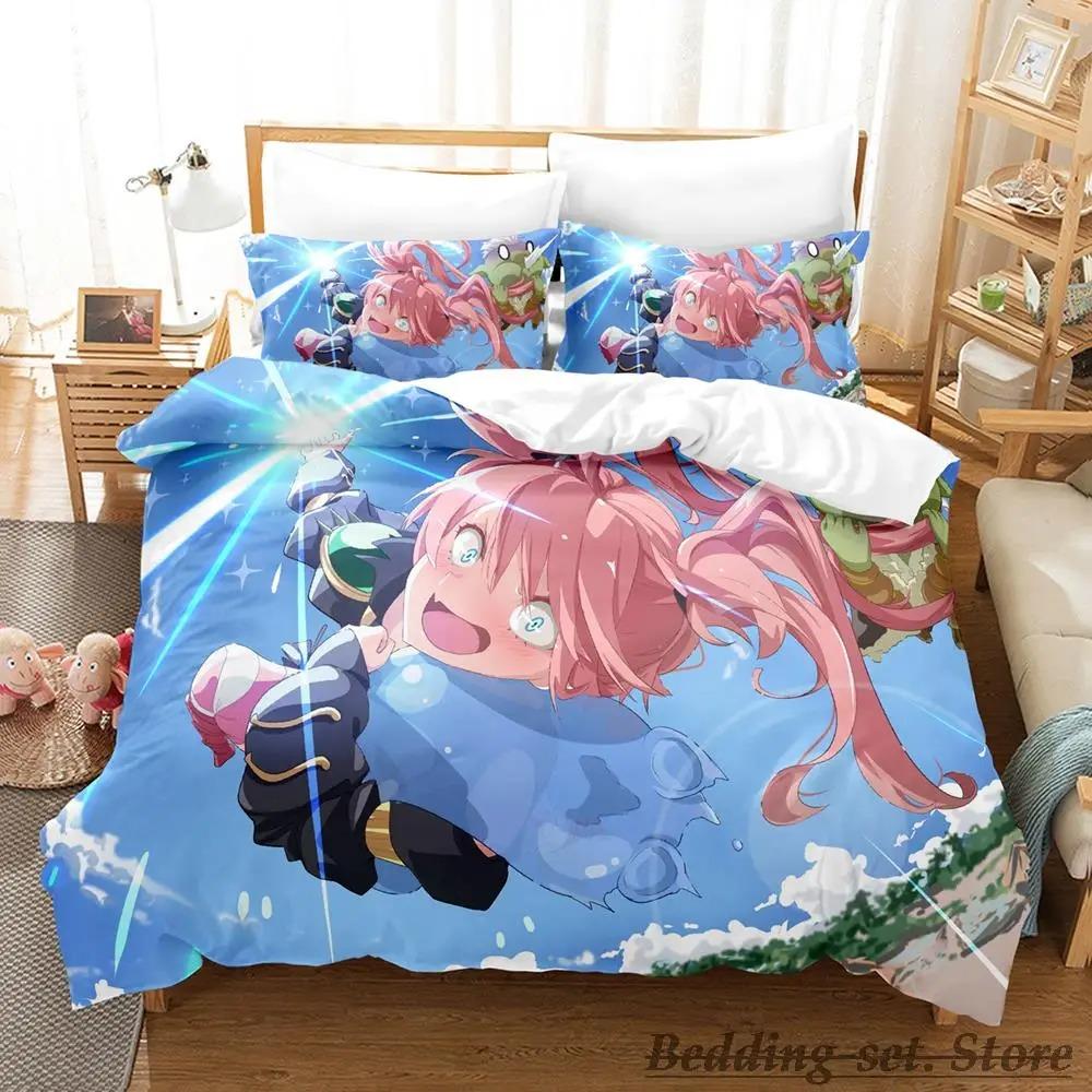 Rimuru Tempest Sängkläder Set Enkel Twin Full Queen King Size Sängset Vuxen Barn Sovrum Påslakanset Anime Kawaii
