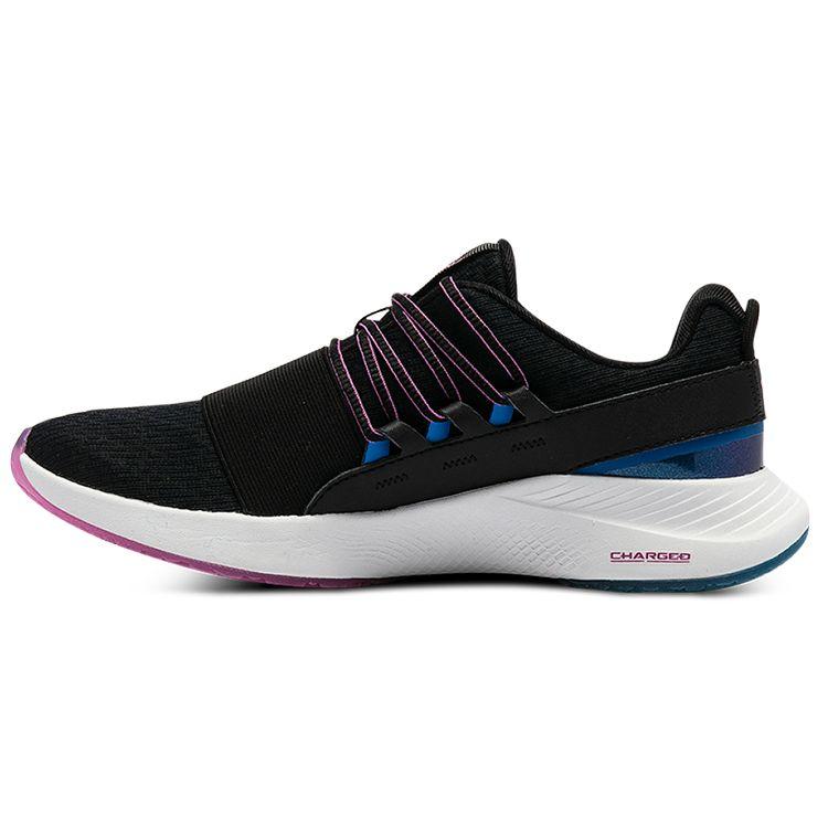 

Under Armour Charged Breathe Color Shift Fabric Sports Comfort Low-Top Lifestyle Shoes Women sneaker Black 3023658-001 36