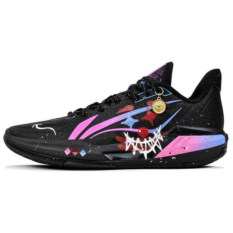 

Li Ning Light Speed 3 Basketball Shoes Men s Low top Black, Purple, Pink ABPV005-5(Team1676-) 45