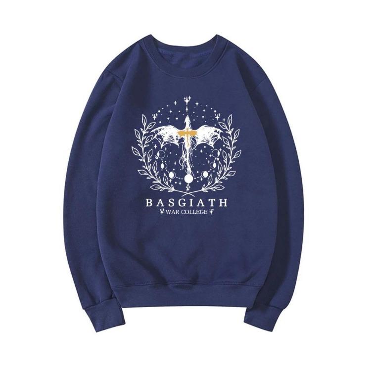 Basgiath War College Fantasy Leser Buchgeschenk Damen Rundhals Pullover Sweatshirt Fourth Wing