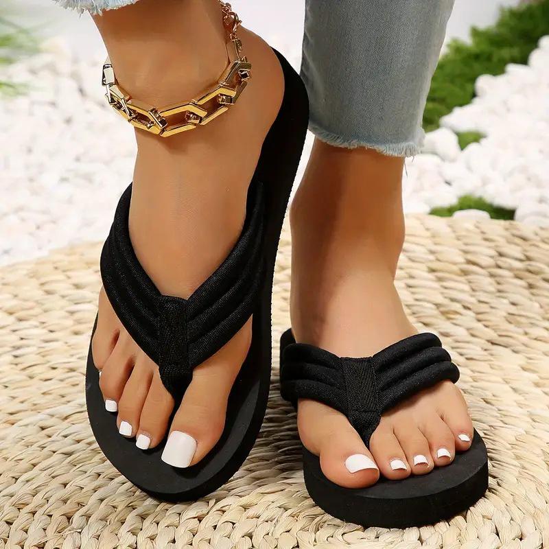 Rutschfeste große Sommer-Flip-Flops-Sandalen für Damen