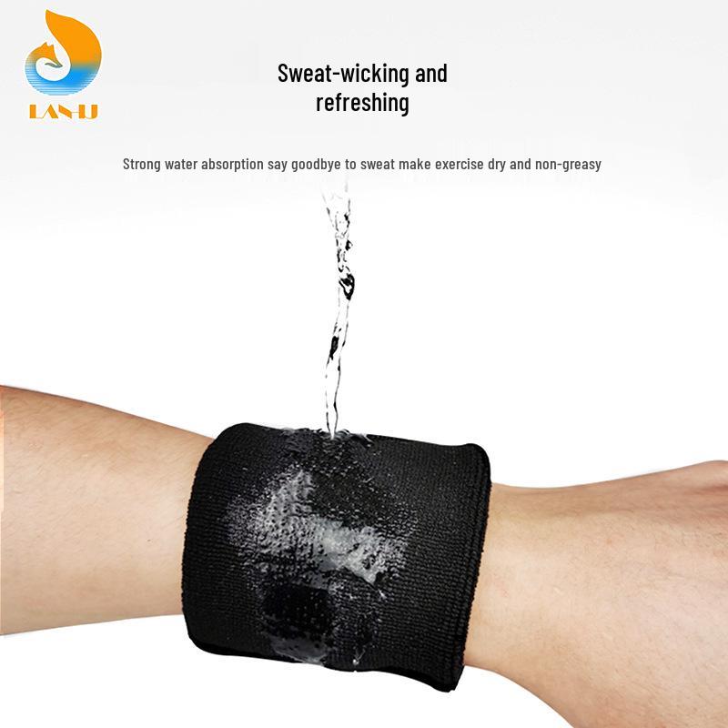 Elastisches Sport-Schweißband - Fitness-Lauf-Schweißband & Handgelenkstütze für Männer und Frauen, Ideal für Badminton, Basketball, Volleyball.