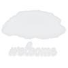 2Pcs Welcome Molds DIY Epoxy Cloud Doorplate Hanging Projects Silicone Resin Door Wall Decor