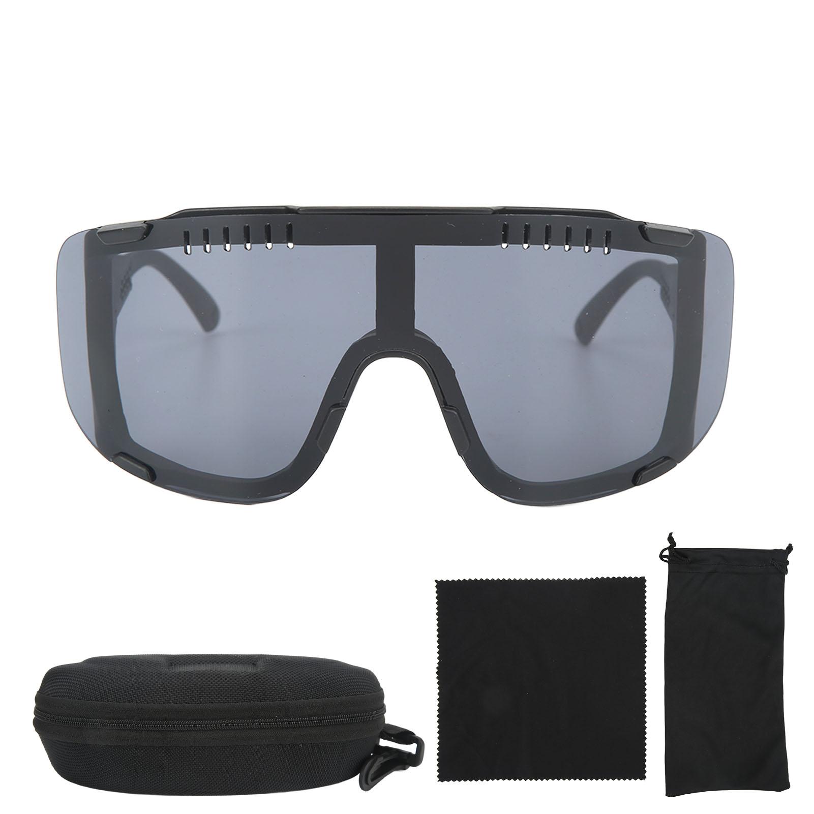 

Square Motorcycle Sunglasses Ultraviolet Protection Colorful Windproof Outdoors Sports Riding Glasses for Driving Black