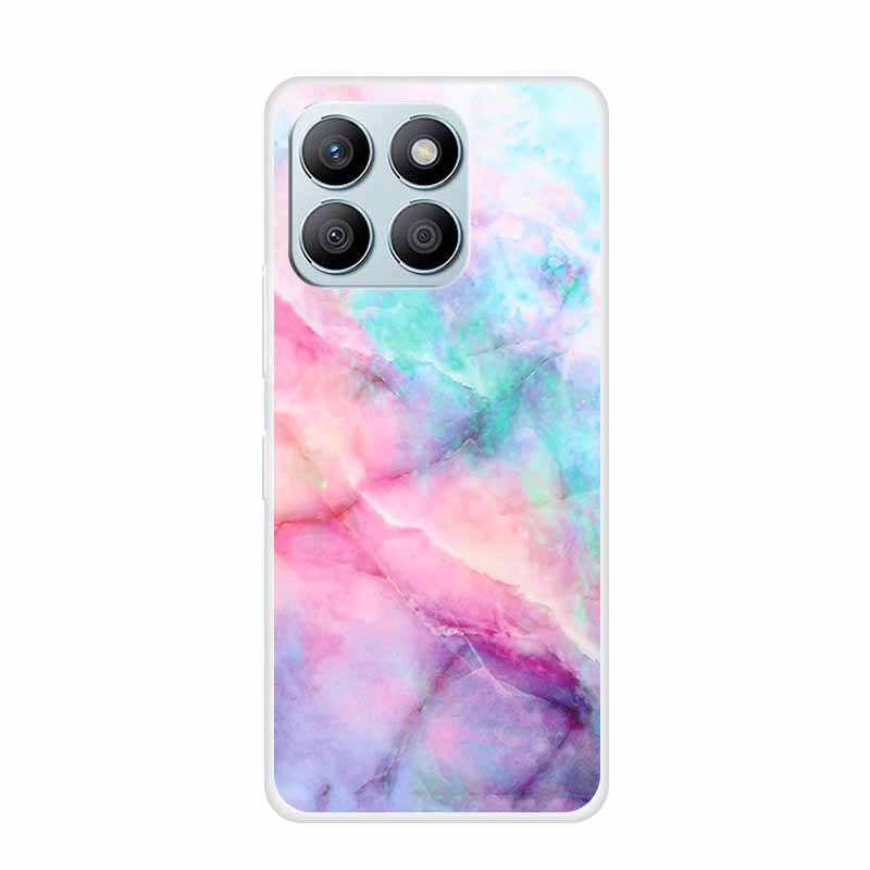 For Honor X8C X8B Phone Case For Huawei Honor X 8 C B X8 8C 8B Soft Silicone TPU Transparent Funda Clear Marble Patterns Cover