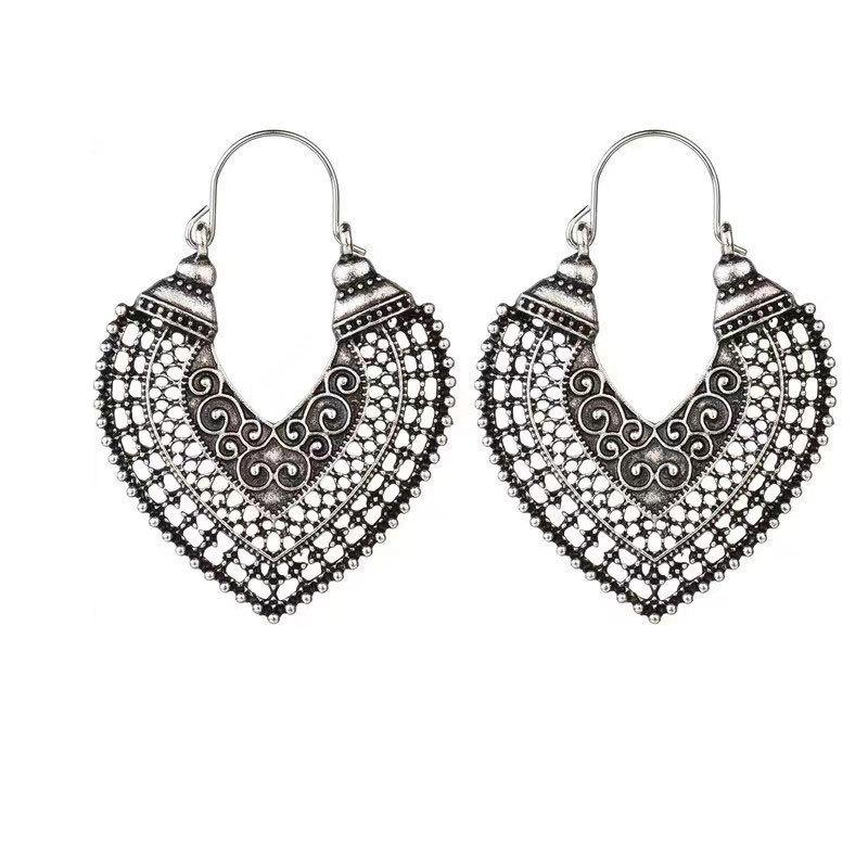 Bohemian Tribal Temperament Retro Ethnic Style Long Fringed Earrings Women S Vacation Travel Accessories