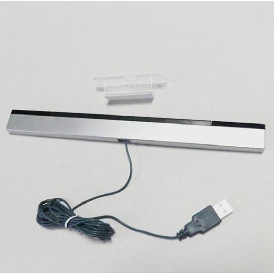 New USB TV Wired Remote Sensor Bar for Wii Console Receiver Inductor