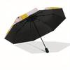 Disney Princess Aurora,Snow White,Cinderella Manual Opening and Closing Umbrella, 43-Rib Reinforced Folding Design, Lightweight