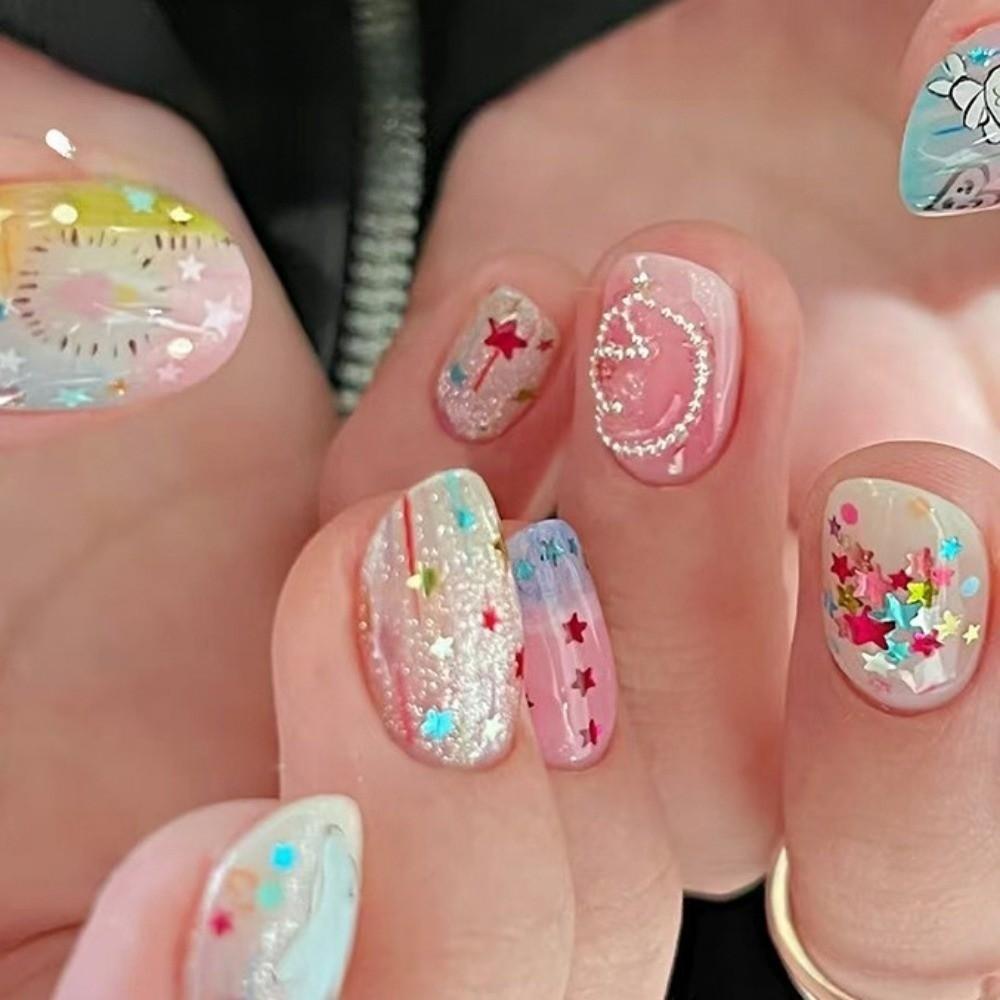12Grids/Box Sparkling Flakes Nail Art Sequins Accessories Nail Decoration Nail Art Supplies