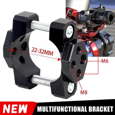 Clamp Holder Bracket for LED Spotlight, Fog, And Turn Signal Lights, Suitable for Motorcycle Handlebars Measuring 22-32Mm