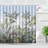Tropical Paradise Shower Curtain, Exotic Plants & Animals, Waterproof for Bathroom Decor, Enhance Home with Nature's Beauty