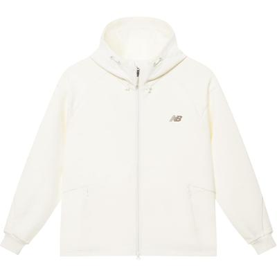New Balance FW24 Jacket Sweatshirt Coat Unisex Ivory White MDE33251-IV