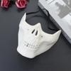 Totenkopfmaske Horror Halbgesichts-Skelettmaske für Halloween Karnevalsparty Jagdspiel CS Cosplay Requisiten Totenkopf-förmiger Gesichtsschutz