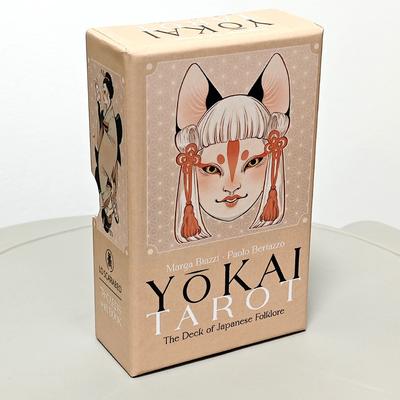 Yokai Tarot Deck 12*7cm 78 Pcs Cards Rooted In Japanese Folklore Printed On 350GSM Embossed Cardstock Packed In Rigid Box