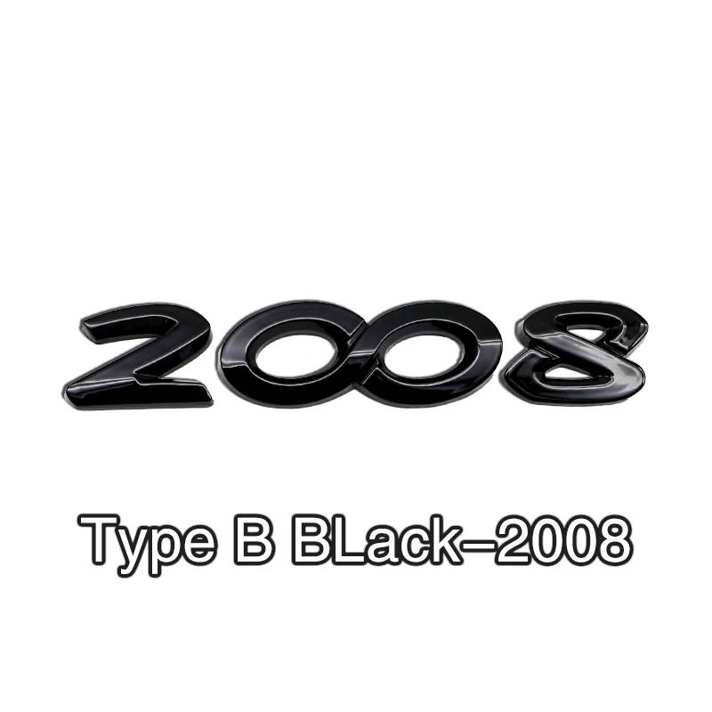 2026 Adesivo Auto Caldo 1 PZ Adesivo Auto in ABS Alta Qualità Stemmino Logo Bagagliaio Adesivo Numero per Peugeot 3008 4008 4008 5008 508L Acc