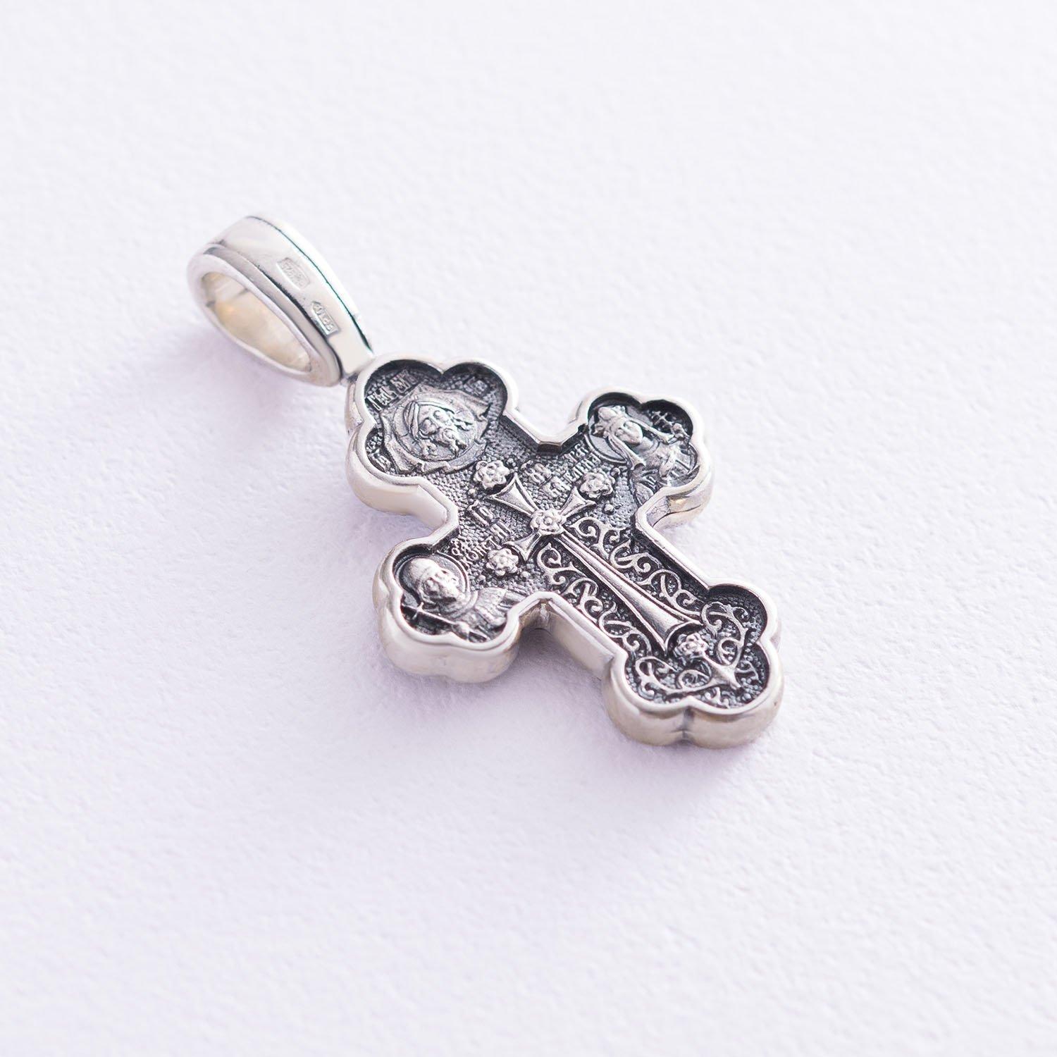 

Православний хрест Хрестовоздвиження. Донська ікона Божої Матері (чорніння) Oniks срібний