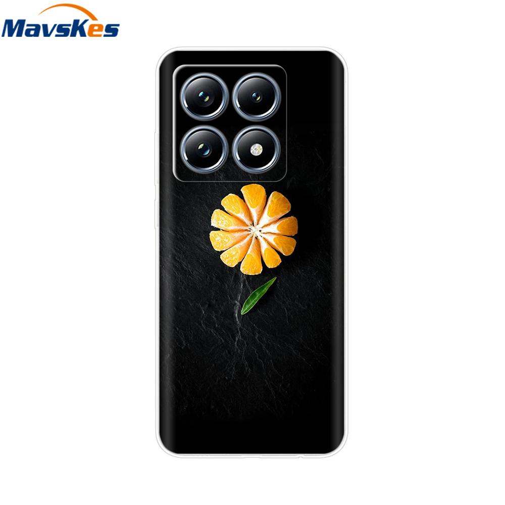 For Xiaomi 14T 5G Case Cute Soft Transparent TPU Painted Silicone Cover For Xiaomi 14T Pro 5G 2024 Mi14T Phone Cases Coque Funda
