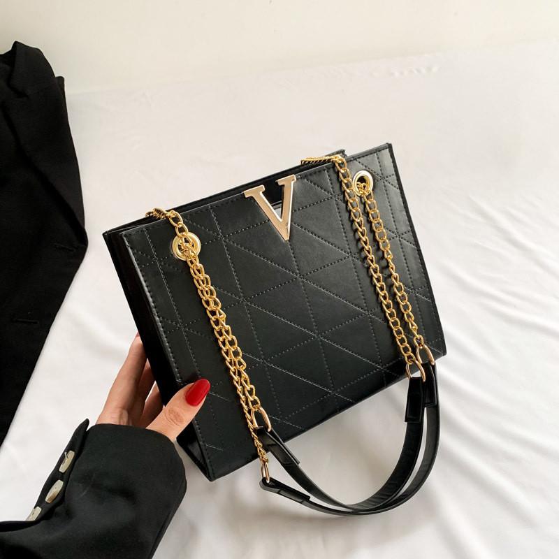 

Trendy Black And White Pu Shoulder Bag For Women With Vintage Simple Design And Casual Style чёрный