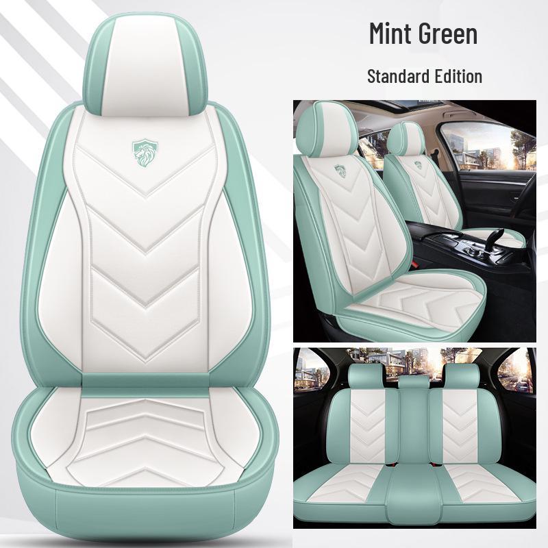 Napa Leather Full Coverage Front Car Seat Covers - All-Season and Universal Fit