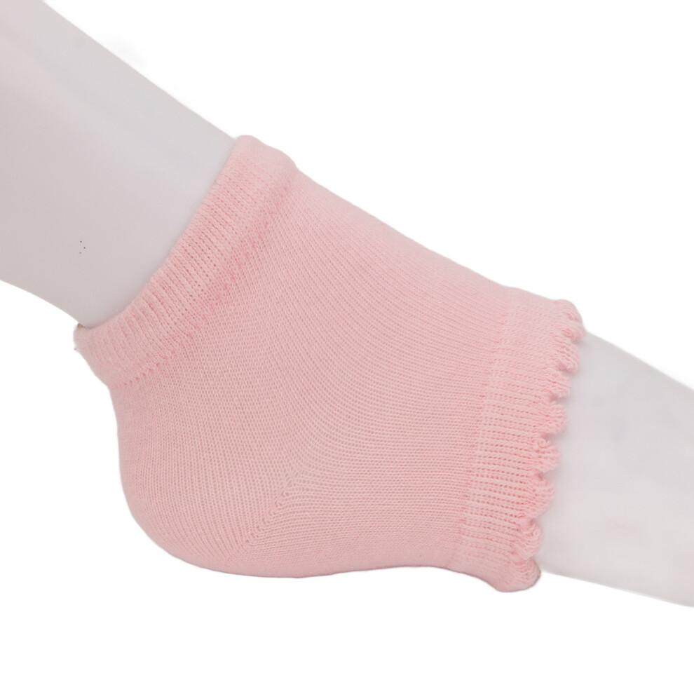 Foot Care Socks For Cracked Skin Healing, Moisturizing Silicone Gel Heel Sleeves With Open Toe Design, Reusable Overnight Treatment For Dry Cracked H