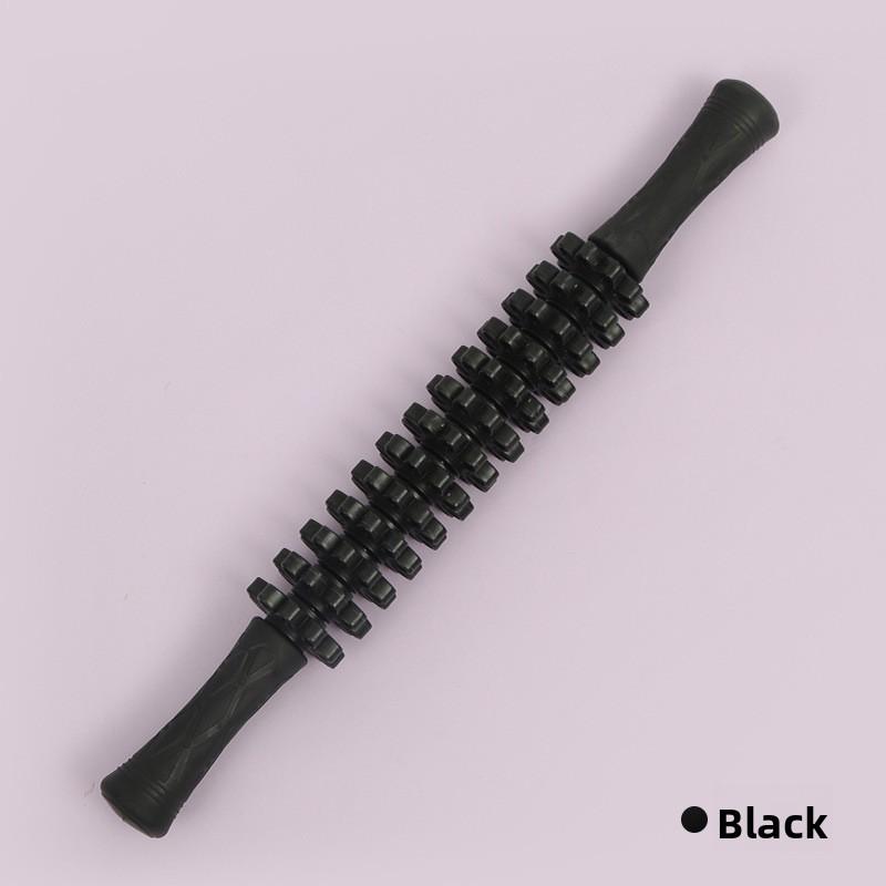 New Able Petal Yoga Roller Massage Stick Relaxing Muscles Multifunctional Fitness Yoga Massage Stick чёрный