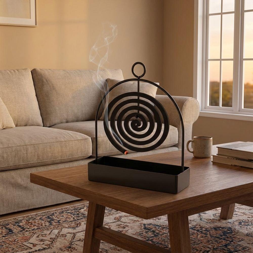 Rustproof Incense Holder Anti Scalding Mosquito Incense Holder Coil Vertical Stand  Living Room