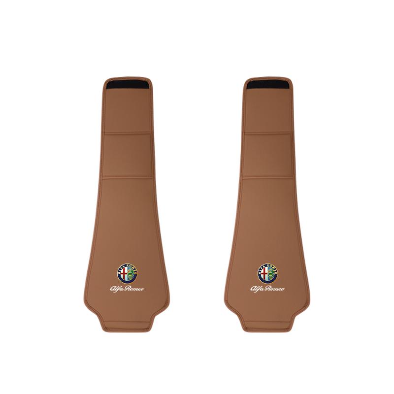 For Alfa Romeo Lær Bilsete Hodestøtte Anti-skitten Elastisk Putebeskytter Beskyttende Deksel For Alfa Romeo 4C 159 166 Giulia Giuliett