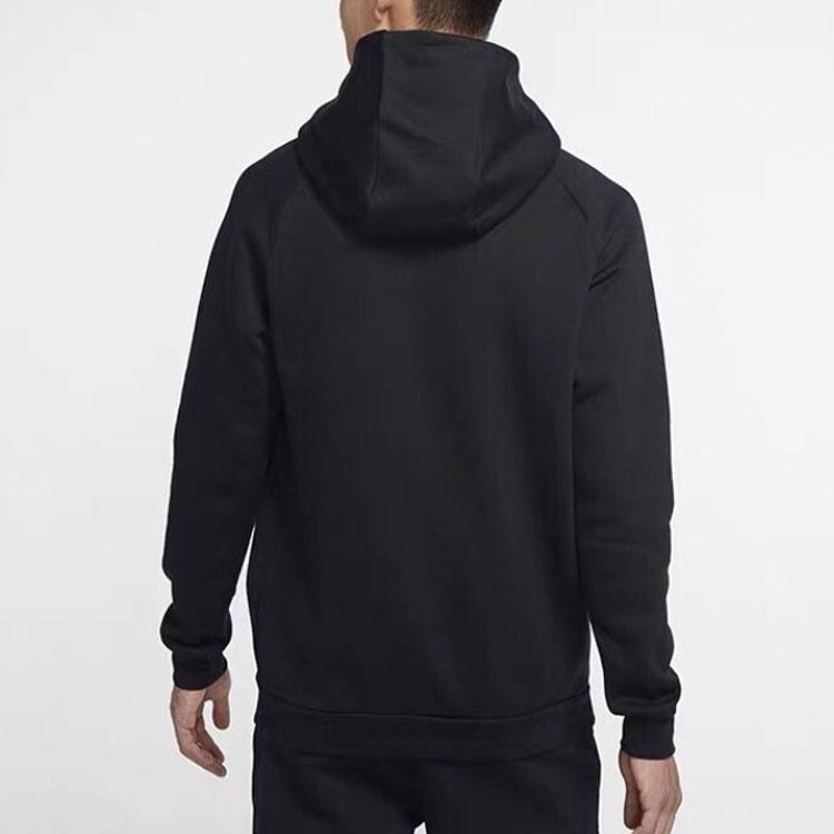 Air Jordan Large Logo Printing Fleece Lined Pullover Black Men's DA6802-010