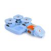 Kalar Baby Food Storage Glass Containers, 4-Piece (Blue)