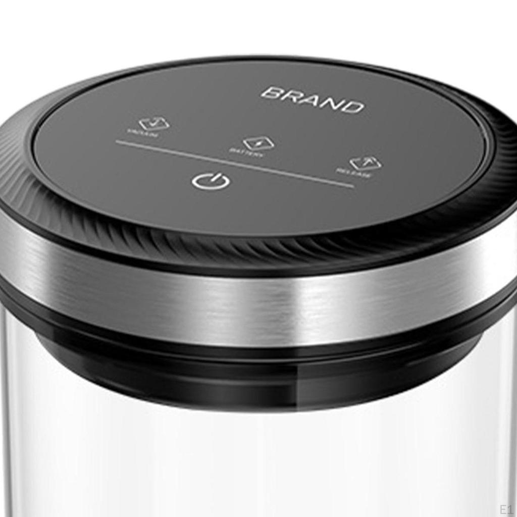 Automatic Vacuum Coffee Canister Container Kitchen Organization Airtight Glass Jar Food